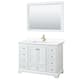 Option White, Gold Trim, White Cultured Marble Top