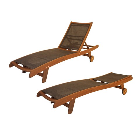 Eilaf Eucalyptus 2 pk Chaise Loungers - N/A