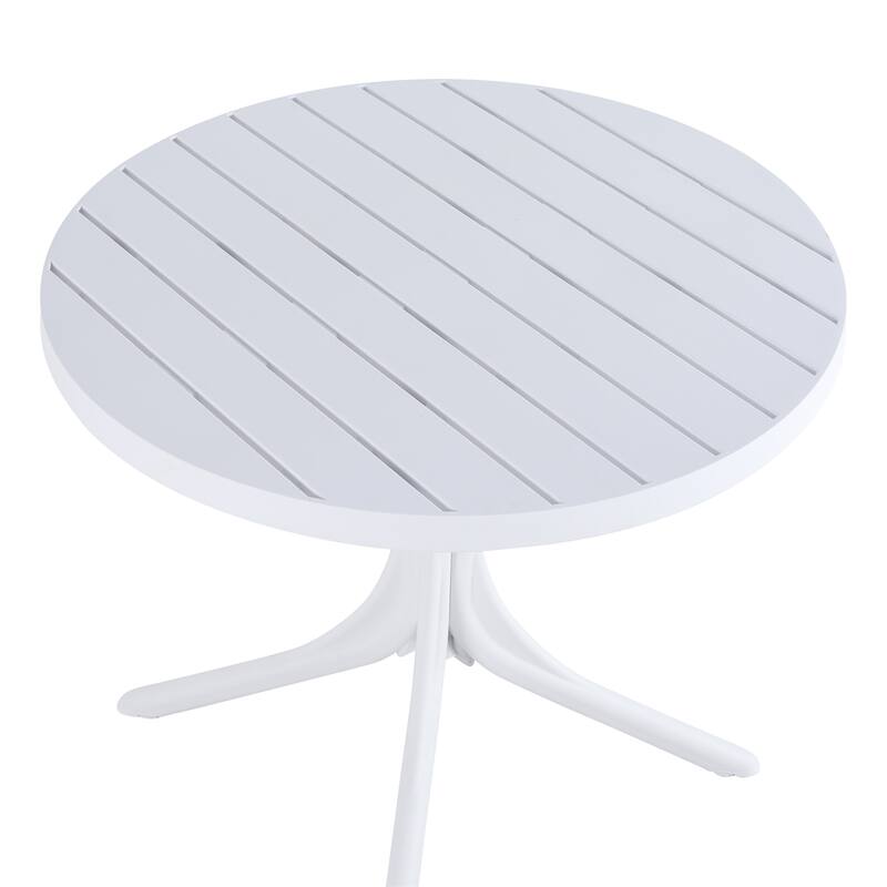 36" Round Plastic Table, All-Weather Dining & Coffee Table