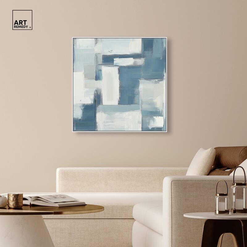 Deconstructed Blue III Canvas by Art Remedy