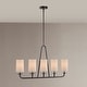 preview thumbnail 1 of 8, INK+IVY Serenitie Bronze 5-Light Linear Chandelier Bronze