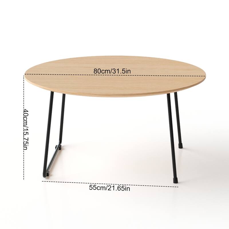 American minimalist modern small apartment coffee table ins Internet celebrity home living room sofa designer round