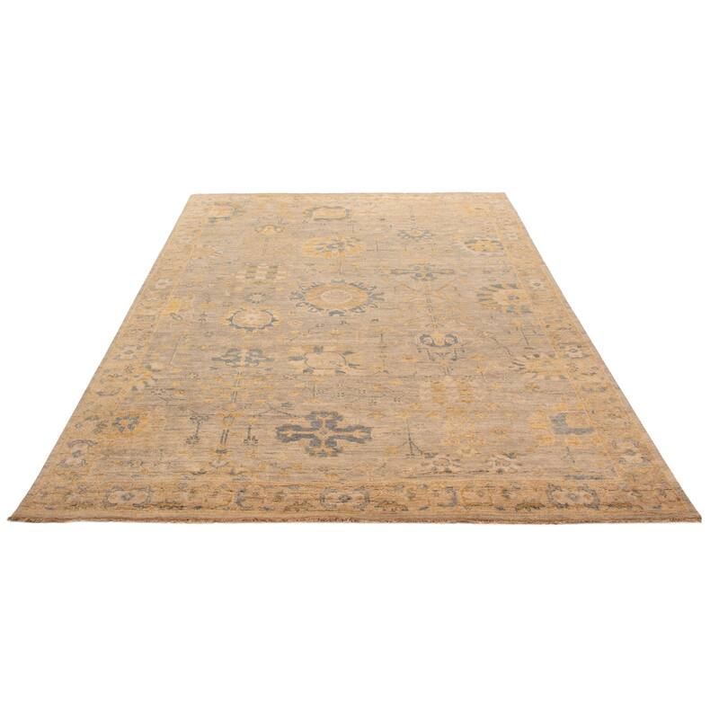 ECARPETGALLERY Hand-knotted Jules Serapi Grey Wool Rug - 10'1 x 13'9