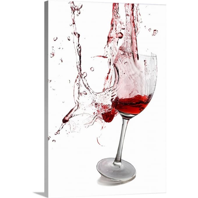 "Exploding wine glass" Canvas Wall Art