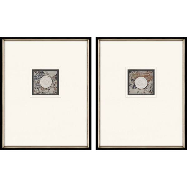 Angelic Intaglio S/2 Mixed Media Framed Art Under Glass White Bed