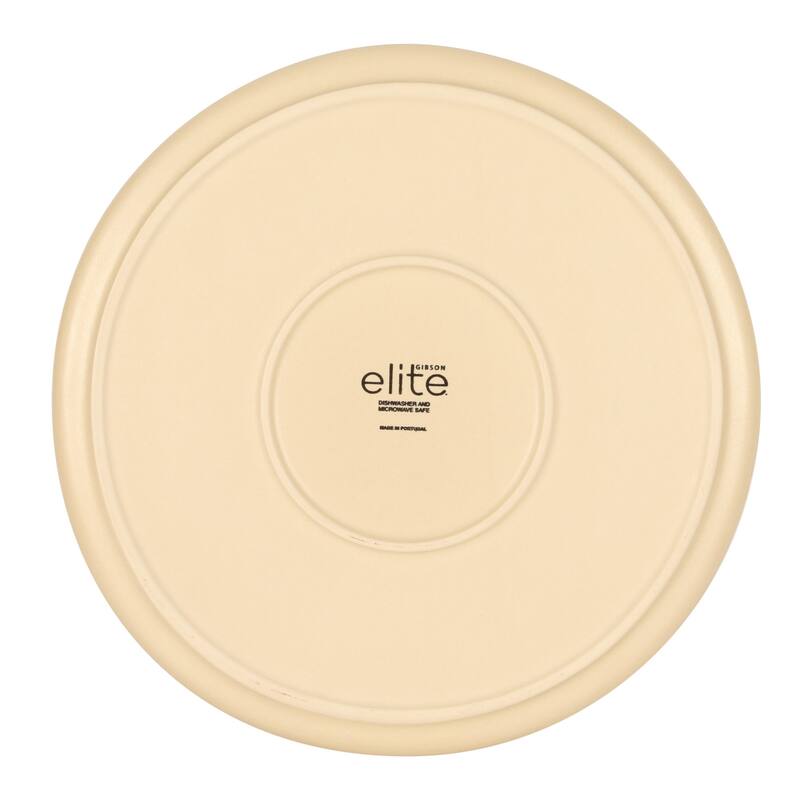 Gibson Elite - Made in Portugal - Port Gaia 12 Piece (Service for 4) Reactive Glaze Dishes Stoneware Ceramic Dinnerware Set