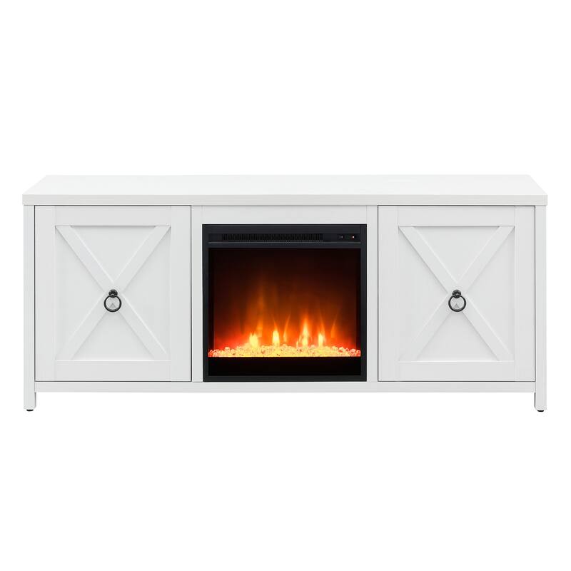 Granger 58" TV Stand with Crystal Fireplace Insert