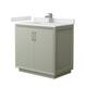 Option Light Green / White Cultured Marble Top / Brushed