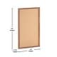 preview thumbnail 6 of 9, Commercial Wall Mount Cork Board with Wooden Push Pins