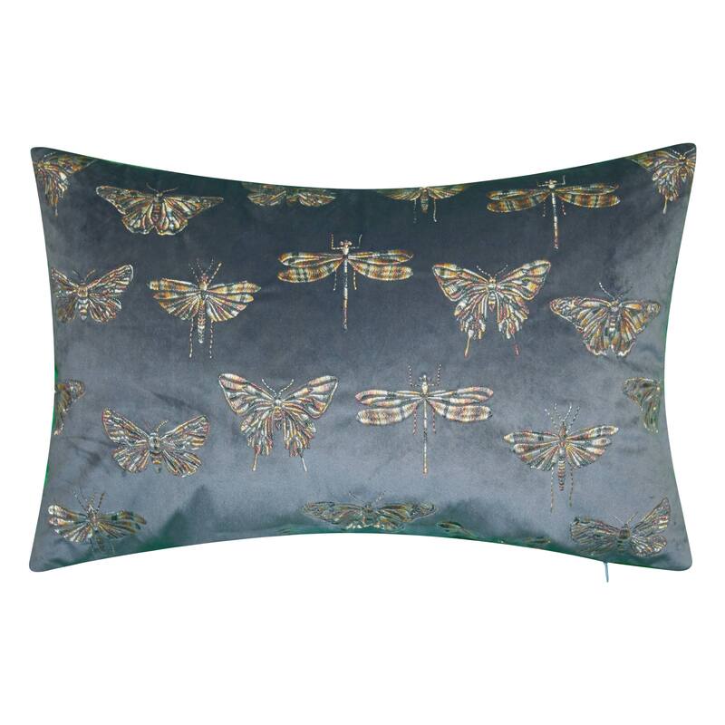 Edie At Home Butterfly Decorative Throw Pillow, Teal