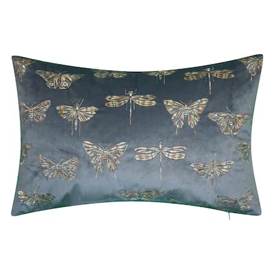 Edie At Home Butterfly Decorative Throw Pillow, Teal
