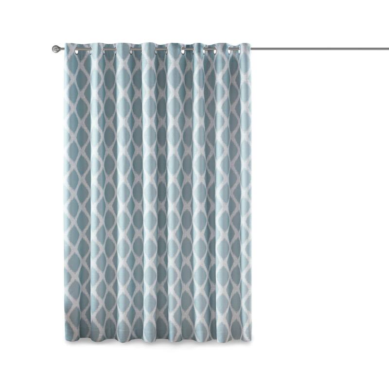 SunSmart Kagen Printed Ikat Blackout Patio Curtain