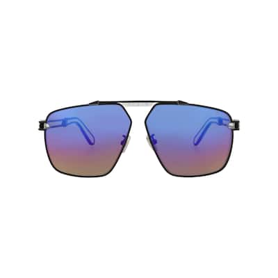 Philipp Plein Aviator-Frame Titanium Sunglasses - Black Black Multi - NS