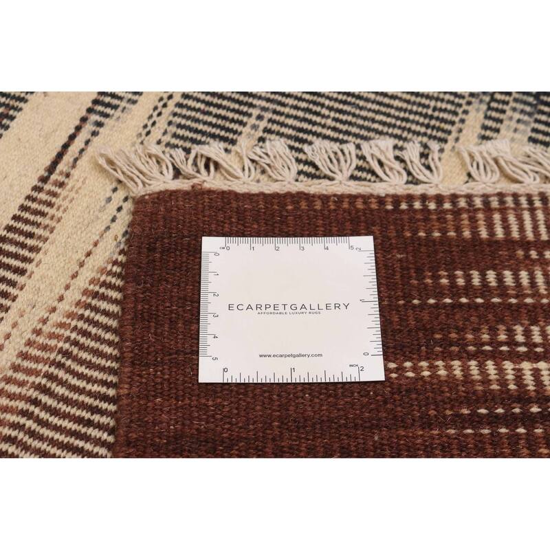 Ankara Brown Kilim 4'11" x 8'0" - 4'11 x 8'0