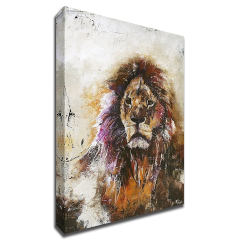 Tiger Vision by Design Fabrikken With Hand Painted Brushstrokes, Print on Canvas