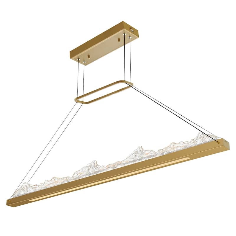 Himalayas Integrated LED Brass Chandelier
