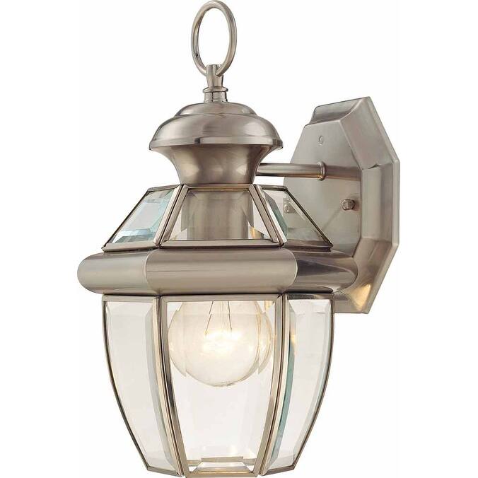 Volume Lighting V9279 1 Light 11.75" Height Outdoor Wall Sconce with - Brushed Nickel