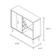 preview thumbnail 5 of 6, Carson Carrington Lesund Modern Black 4-shelf Buffet
