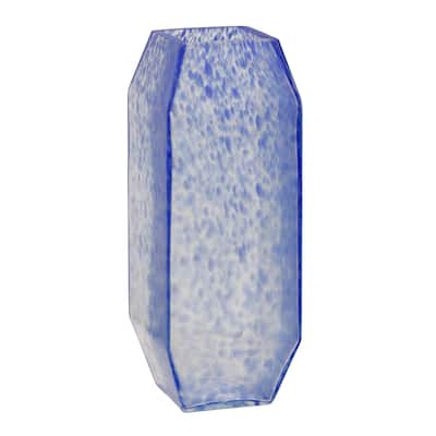 StyleCraft Rubik Vase - Transparent Graniglia Blue
