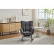 preview thumbnail 3 of 16, Modern Nursery Rocking Chair, Upholstered Glider Chair with High Backrest, Rocker Accent Armchair with Solid Wood Legs