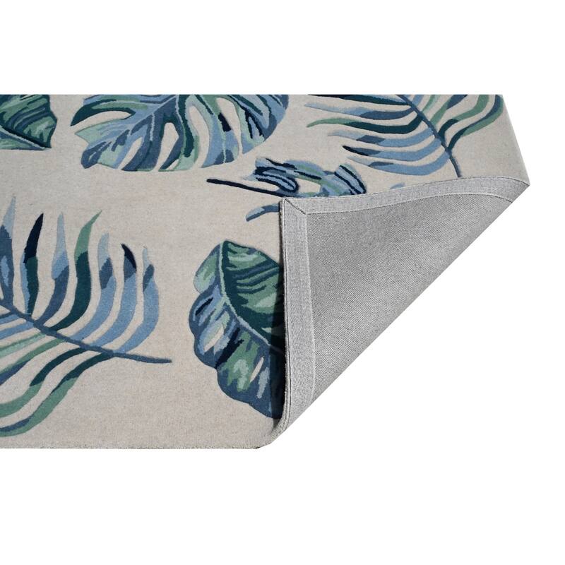 Domani Saunt Hand Tufted Wool Casual & Tropical Area Rug