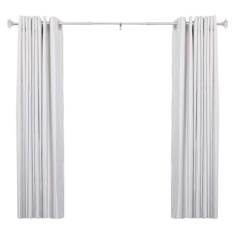 UTOPIA ALLEY Wall Mounted 3/4 Inch Curtain Rod - Adjustable Drapery Rods, Bedroom & Living Room Decorative Curtain Rods
