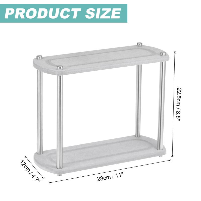Instant Dry Sink Organizer, 11 inch Kitchen Sink Caddy Sponge Holder Light Grey - Light Grey - Light Grey