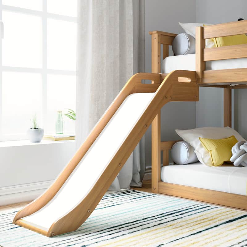 Max and Lily Classic Twin over Twin Low Bunk with Easy Slide