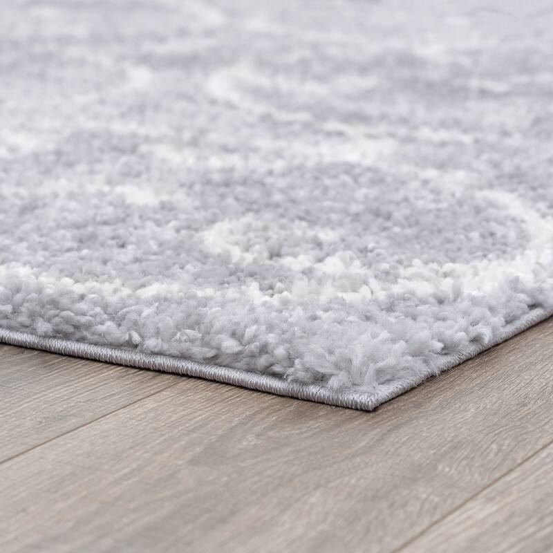 Sohni Shag Farmhouse Floral Indoor Area Rug
