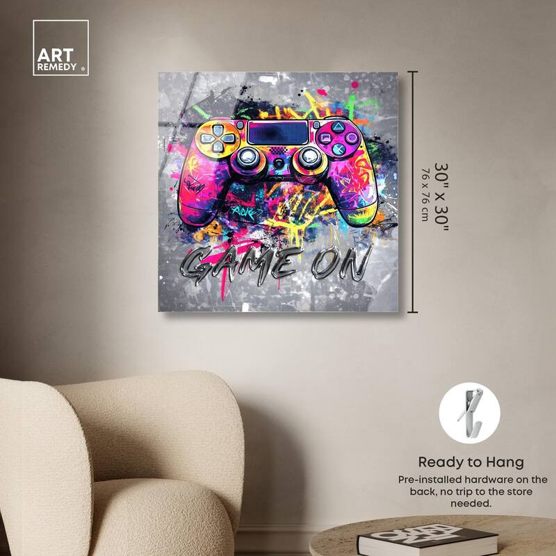 Game On Acrylic by Art Remedy, Ready to Hang