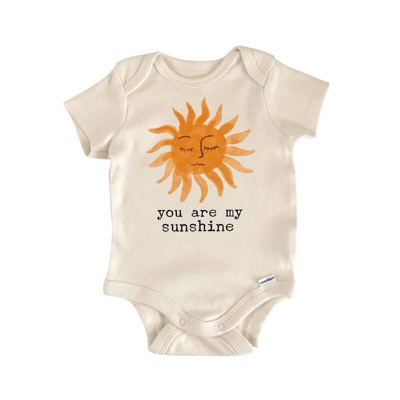 My Only Sunshine Ray - 4 Baby Boy Girl Clothes Infant Bodysuit Funny Cute Newborn - White - 3-6M