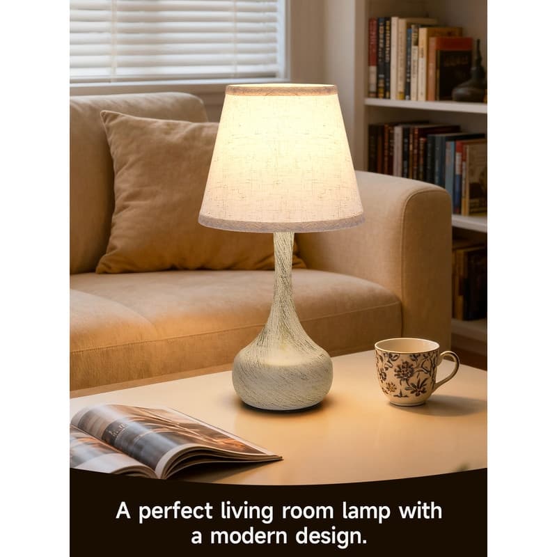 16.54 in.H 3-Way Dimming Touch Control Table Lamp, Bedroom Bedside Lamp (Set of 2) Desk Lamp for Reading, Bedroom