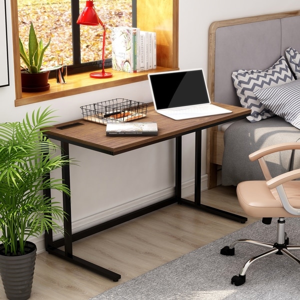 Computer table top with usb ports