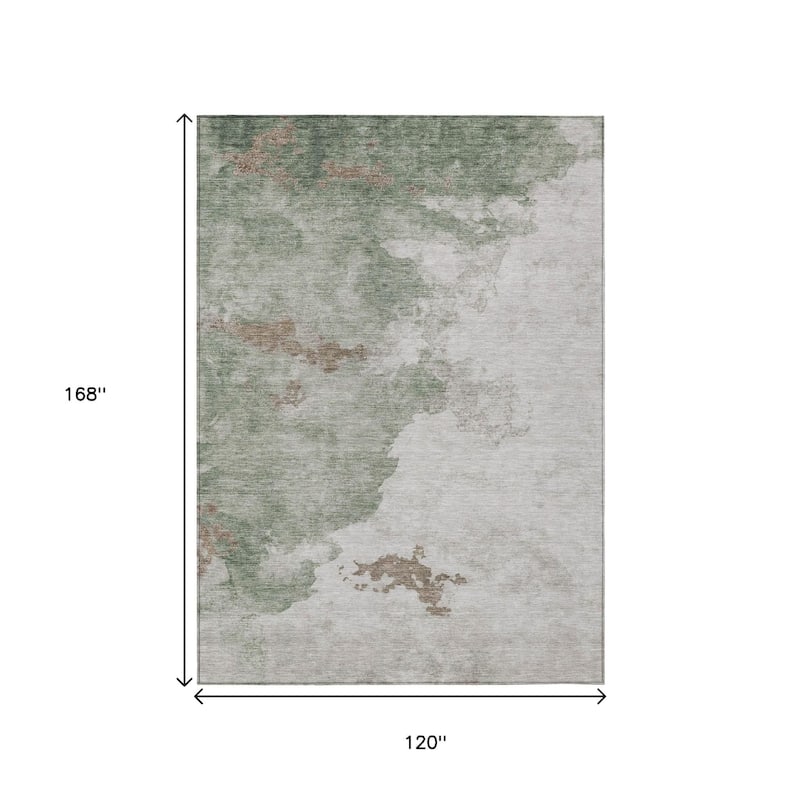 HomeRoots Abstract Transitional Rectangle Outdoor Rug
