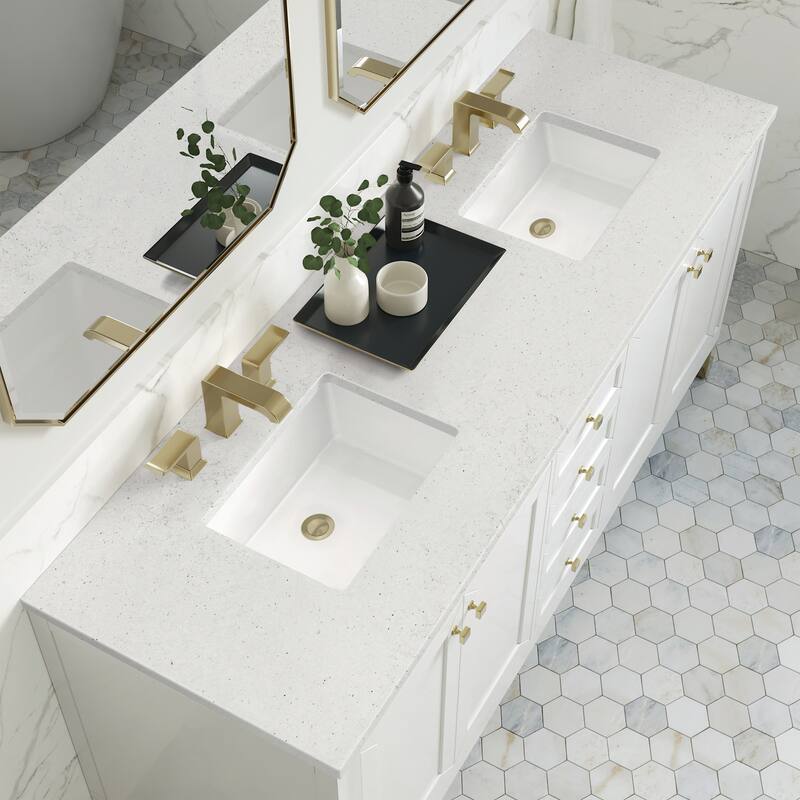 James Martin Vanities 503-V72-3LDL Chicago 72" Free Standing Double