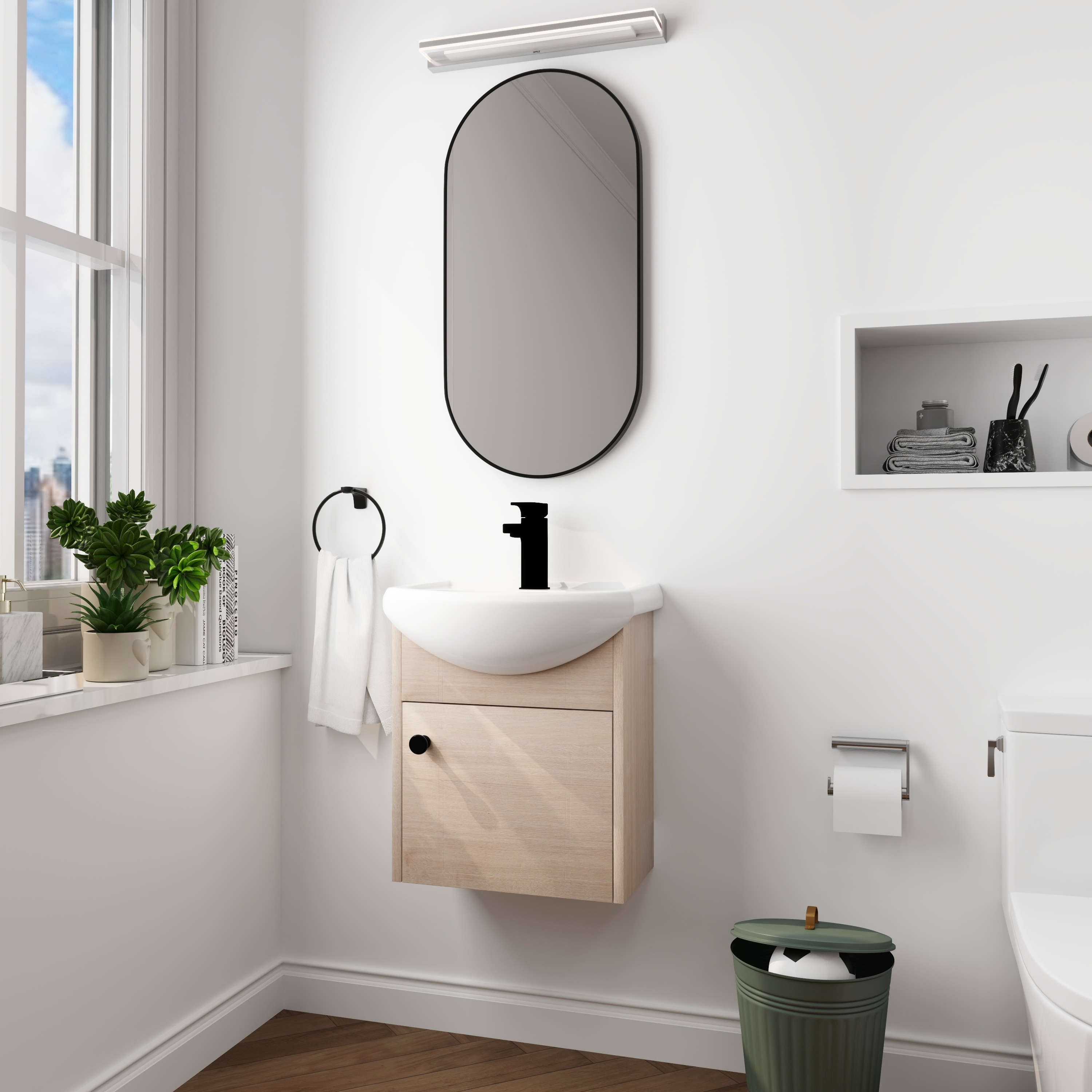 18 inch bathroom vanity with sale sink