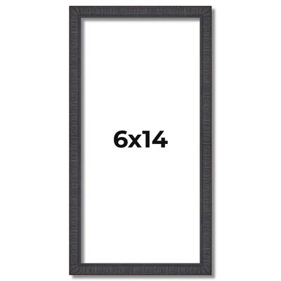 6x14 Frame Brown Solid Wood Picture Frame - Complete Modern Photo