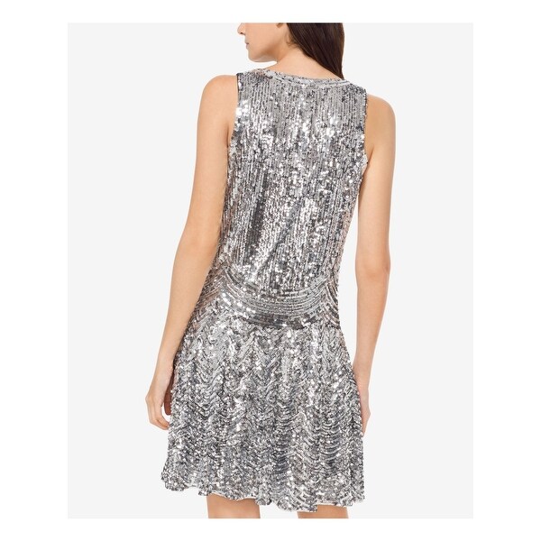 michael kors gowns silver