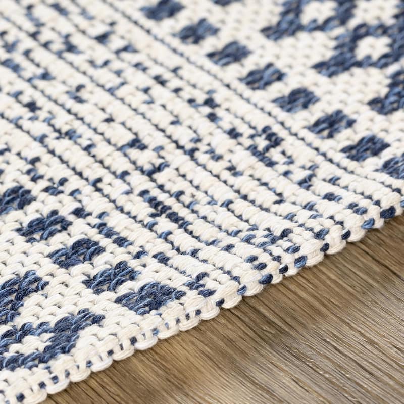 Livabliss La Casa Moroccan Stripe Cotton Area Rug