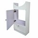 preview thumbnail 1 of 1, Renovators Supply White Painted Wall Mount MDF Vanity Sink Cabinet Only