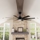 preview thumbnail 8 of 11, 72-Inch Ceiling Fan with Dual-Tone Blades and 3-Color LED Light