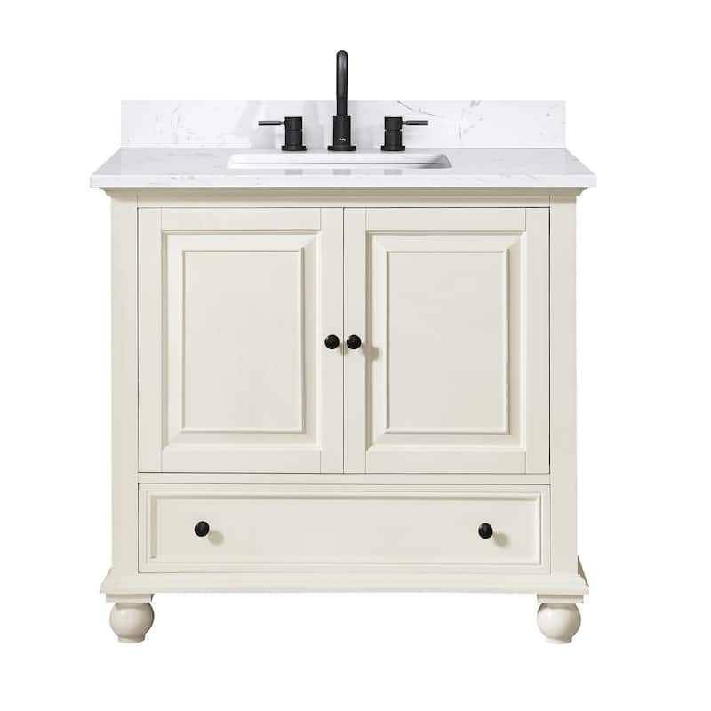 Avanity THOMPSON-VS37-E Thompson 36" Free Standing Single Basin Vanity - French White
