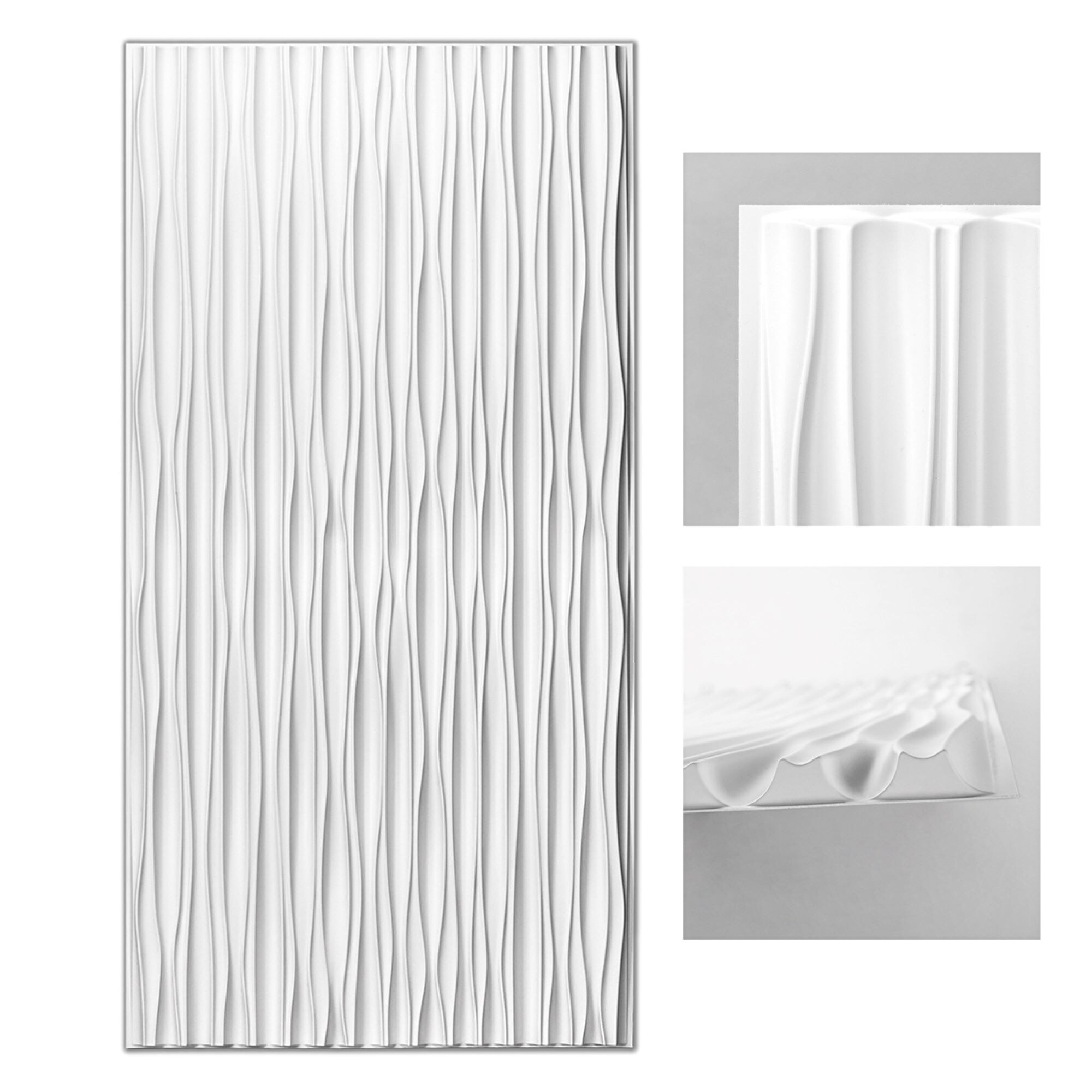 Art3d 47.2X23.6 in PVC 3D Wall Panels for Interior Wall Decor