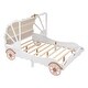 preview thumbnail 6 of 7, White+Pink Full Princess Carriage Bed with Canopy