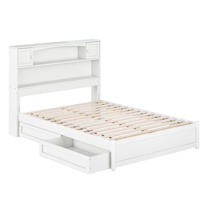 Hadley Platform Bed with Panel Footboard and Storage Drawers
