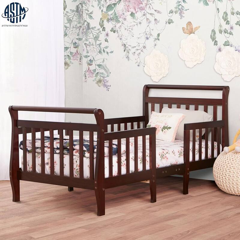 Dream On Me Emma Espresso 3-in-1 Convertible Toddler Bed