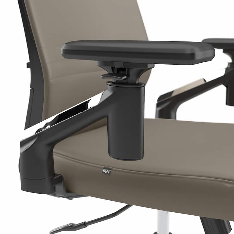 Laguna Mid Back Leather Office Chair by Bush Business Furniture