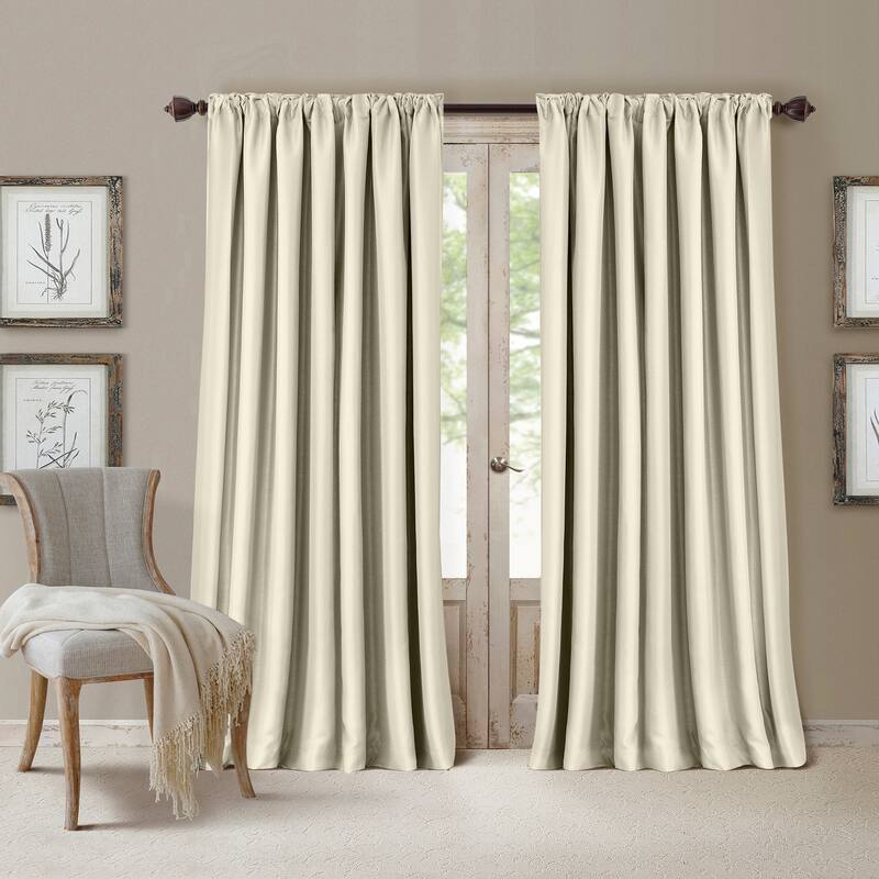 All Seasons Blackout Window Curtain (Single Panel) - 52"x95" - Ivory