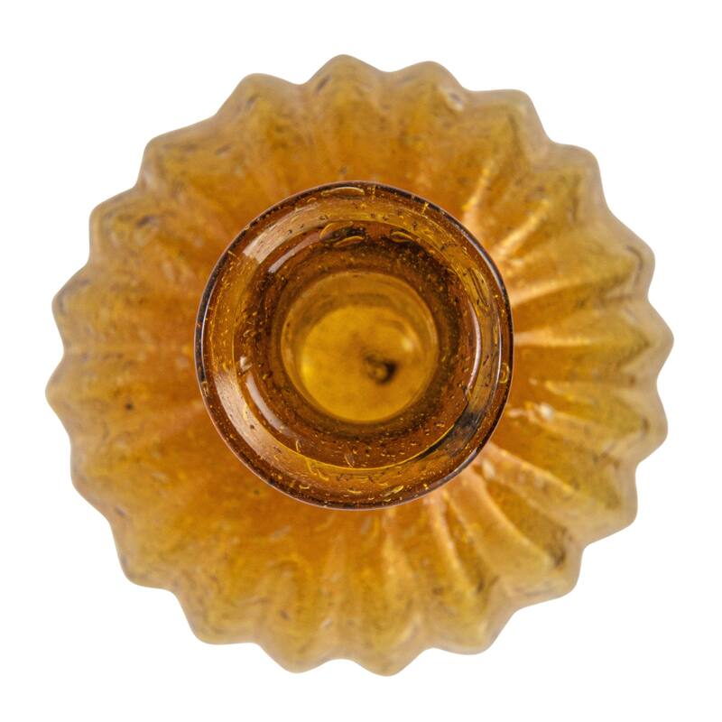 Various Embossed Reclaimed Glass Vases, Set of 4