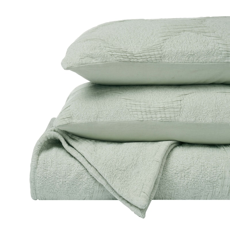 Superior Tanta Cotton Medium Weight Modern Circles Woven Coverlet